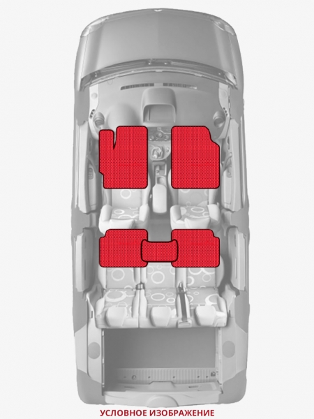 ЭВА коврики «Queen Lux» стандарт для Honda Civic Type R (4G)