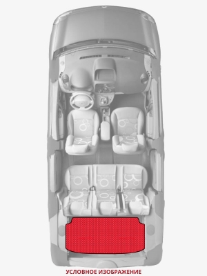 ЭВА коврики «Queen Lux» багажник для Dodge Ram Van (2G)